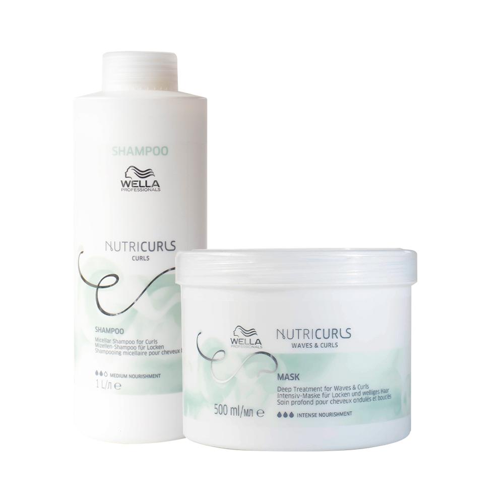 Kit Wella Professionals Nutricurls Profissional - Shampoo e Máscara - Beauty