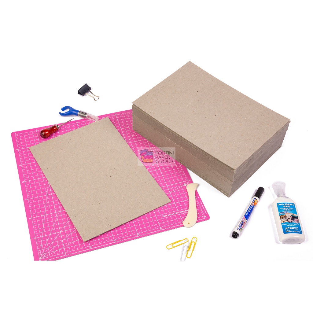 Papel Papelão Paraná Holler 1,7mm A5+ 215 x 155mm 50 Unidades Capa Agenda