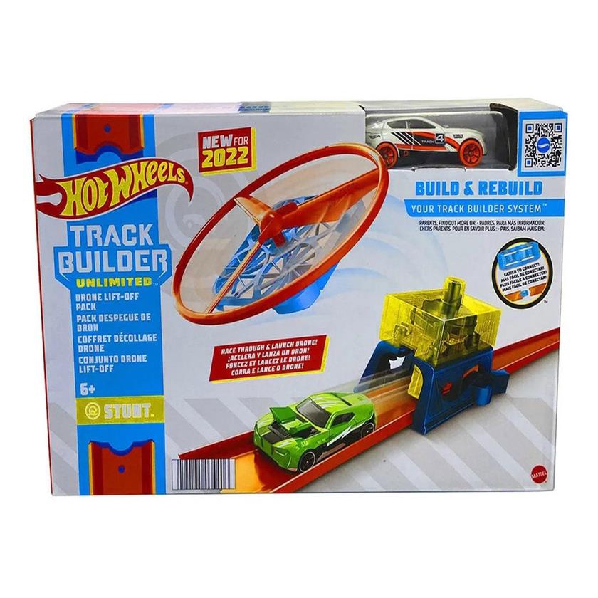 Hot Wheels Pista Track Builder Conjunto Drone Lift-off