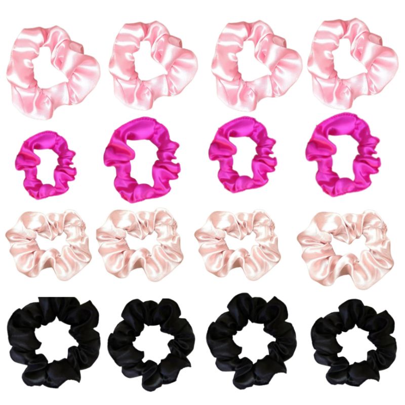 elástico/Xuxinha cetim seda para cabelo não danifica não quebra