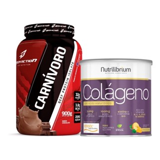 Carnívoro Beef Protein Isolate 900g + Colágeno Verisol c/ Ácido Hialurônico 200g Bodyaction