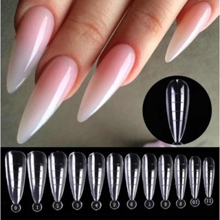 Molde F1 Kit Com 100 unidades Modelos  Bailalina ,Amond, Stiletto Unhas Manicure em Oferta na Shopee