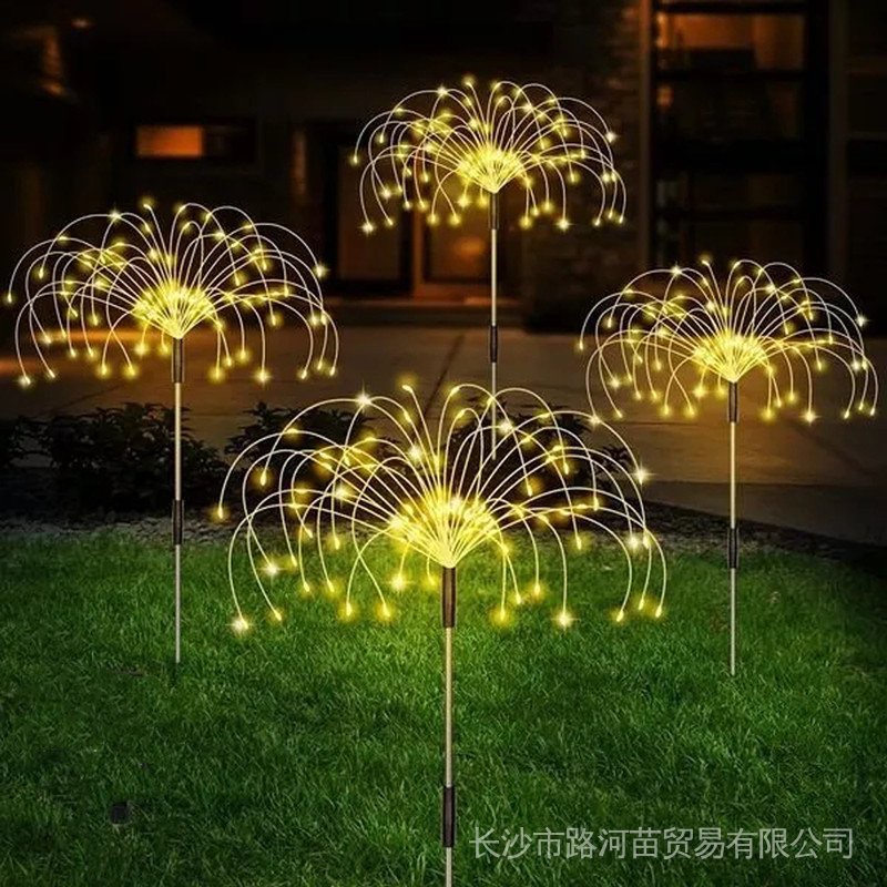 Luzes Solares LED 90 Ao Ar Livre De Jardim À Prova D'água Flash Solar  String Lights Lawn Firework Lamp Garden Decoração De Natal - Desconto no  Preço