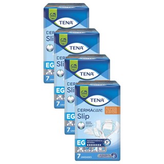 Kit 4 Fraldas Geriátrica Tena Dermacare Slip Ultra M com 8 unidades