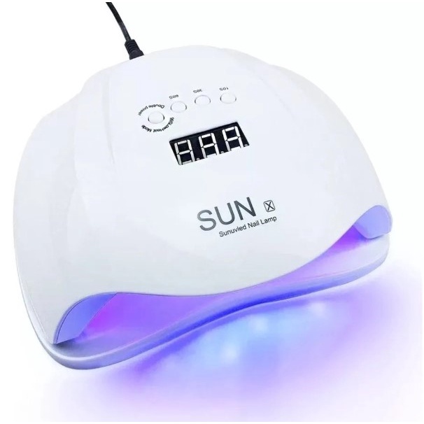 Cabine Sun X 128w Branca Secagem Uv/led Bivolt Timer E Sensor Bivolt 110v e 220v