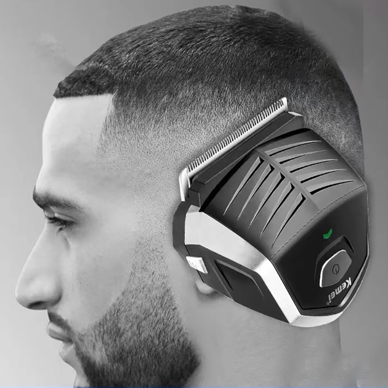 Máquina De Cortar Cabelo Kemei Profissional Sem Fio Barba Aparador De 0.1mm Cabeça Careca Auto-Para Homens Crianças 6032 - Beauty