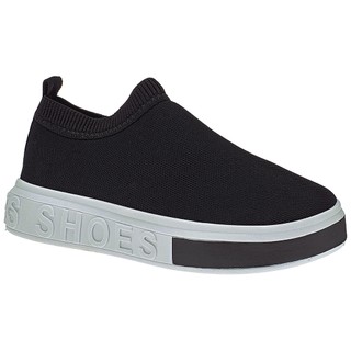 Tênis Preto Meia Feminino Casual Sneaker Slip On Plataforma em Oferta na Shopee