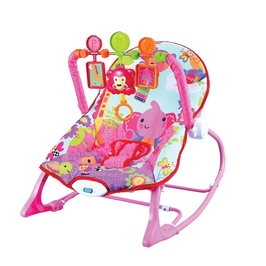 Cadeira de Descanso Musical FunTime New 18kgs Rosa-Maxi Baby