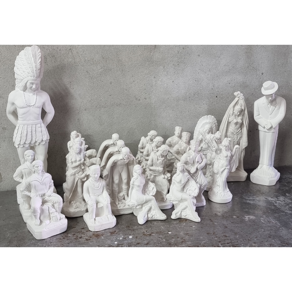 Imagem Estatua Orixas, Exu, Pombagira em Gesso Cru 20cm | Shopee Brasil