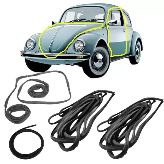 Kit Borrachas Fusca 1978+ em Oferta na Shopee