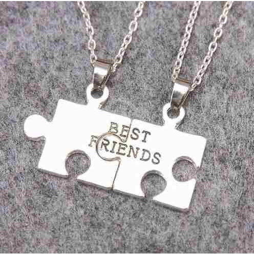 Colar Amizade Best Friends Melhores Amigas Folheada - B29