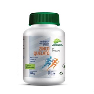 Zinco Quelato 60 Cápsulas 40g Medinal