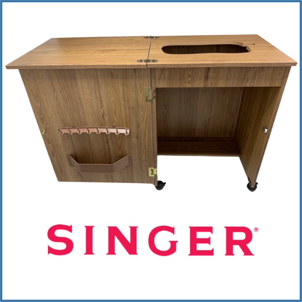 Gabinete Móvel Mesa Para Máquina De Costura Singer Portátil (Braço Livre) - CEDRO