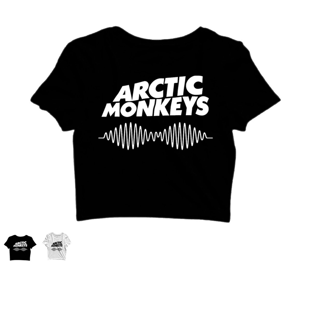 Cropped Banda Arctic Monkeys Estampa Rock em Oferta na Shopee