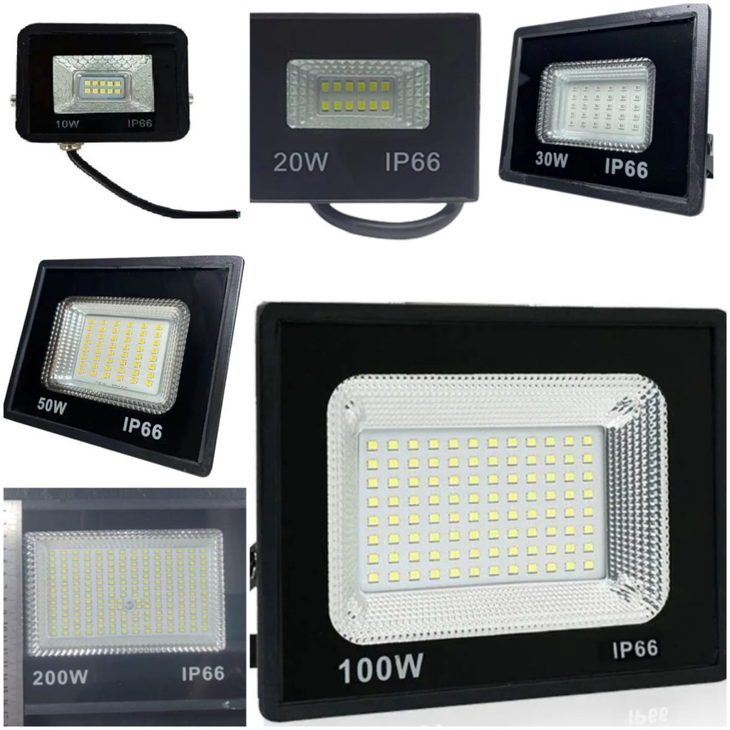 Refletor Led 10W/20W/30W/50W/100W Holofote Bivolt Prova Dágua IP66 Luz Branco Frio