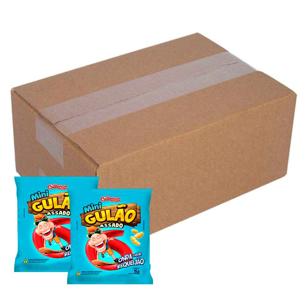 Salgadinho Mini Gulão Sabor Requeijão 15g c/30 - Gulozitos