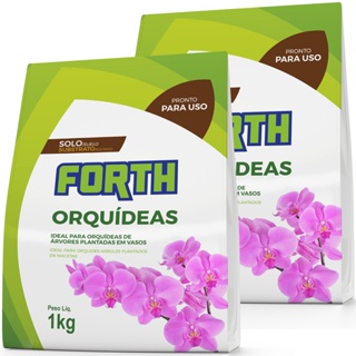 Kit 2 Substrato Orquidea Forth Mix Pinus Coco e Carvao 1kg Forth em Oferta na Shopee
