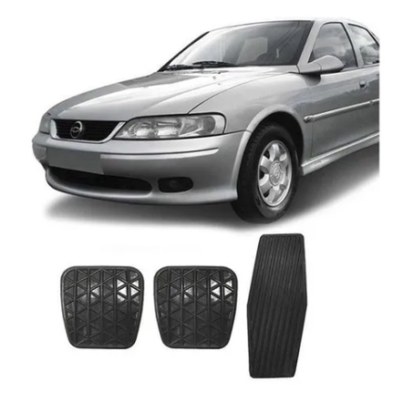 Kit de Capas dos Pedais Freio Embreagem e Acelerador para Omega Vectra 1997 a 05 e Astra 97 até 1999