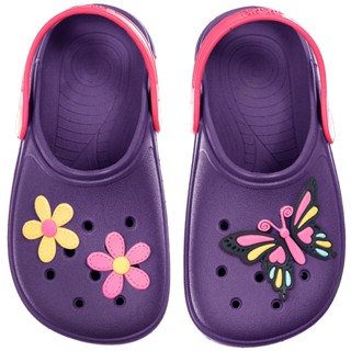 Babuche Infantil Sandália Feminina Chinelo Macio Leve Calce Fácil Menina Bebe Criança Antiderrapante Borracha Flor Borboleta Colorido Moda Blogueira Confortável
