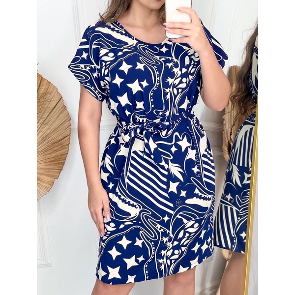 Vestido Confortável | Crepinho estampado