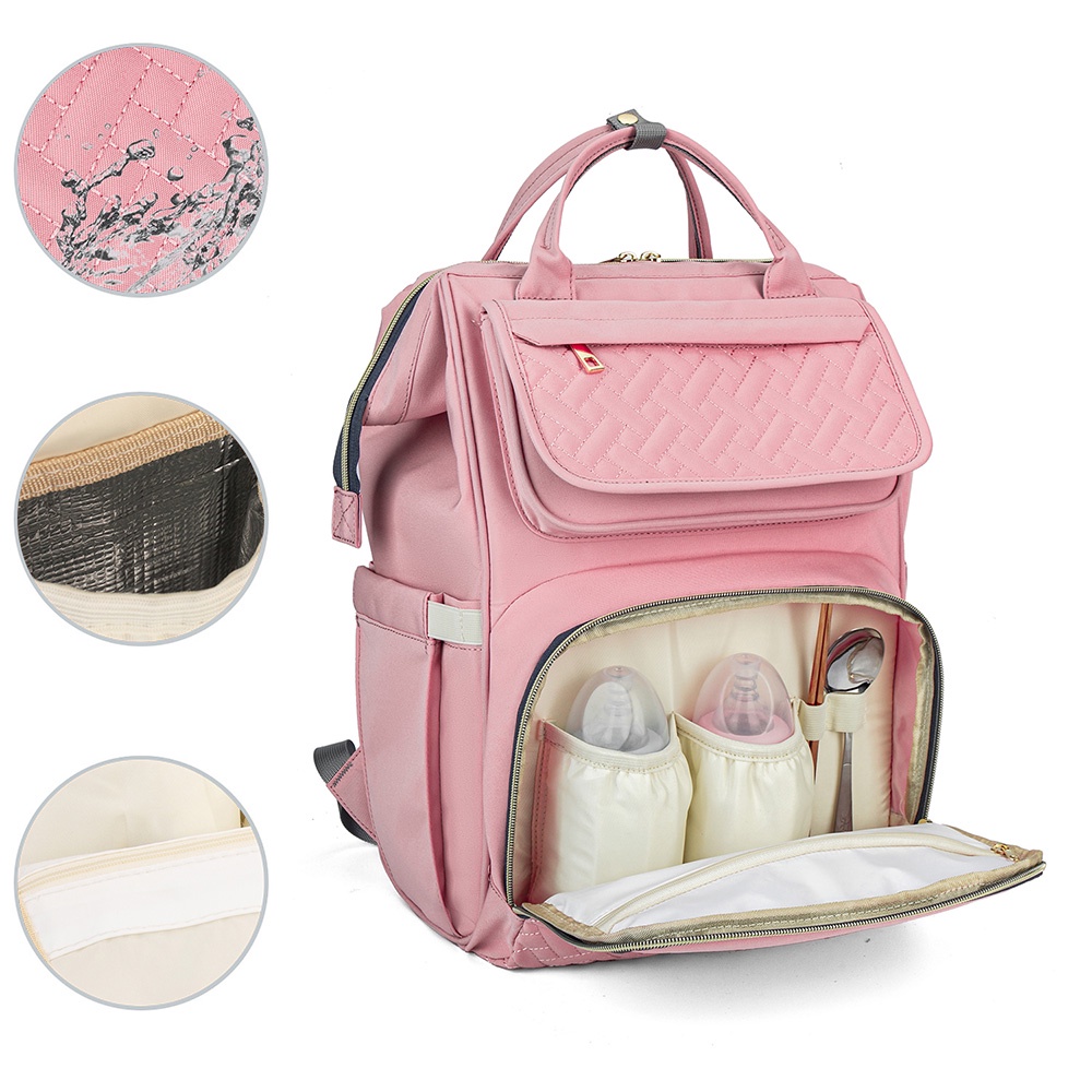 Detalhes do Mochila Maternidade Lequeen Bebê Passeio Viagem Térmica Menino Menina