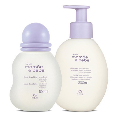 Natura Mamãe e Bebê Relaxante Colônia 100ml + Hidratante 200ml