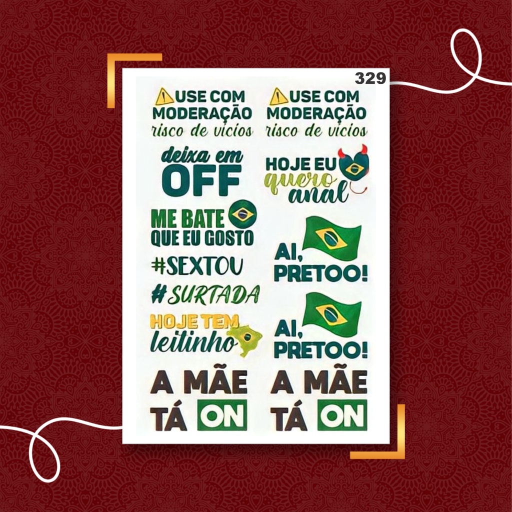 tatuagens Temporia  3D em Oferta na Shopee