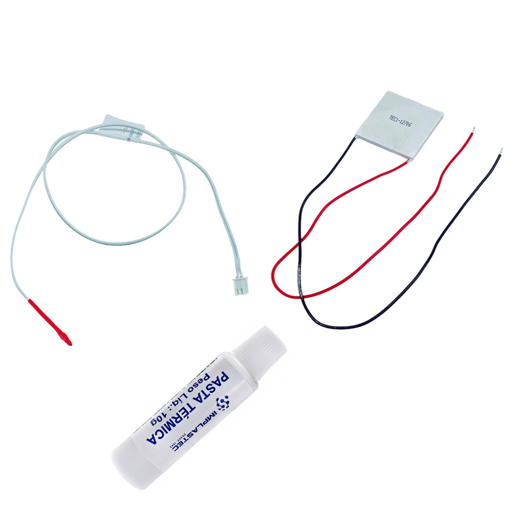 Kit Pastilha Térmica Peltier + Pasta + Sensor manutenção bebedouro e purificador Pa20g Pe10b Pa30g Pa40g