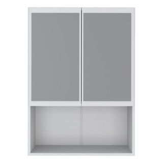 Armário de Banheiro com espelho e 2 portas Multimóveis Branco em Oferta na Shopee