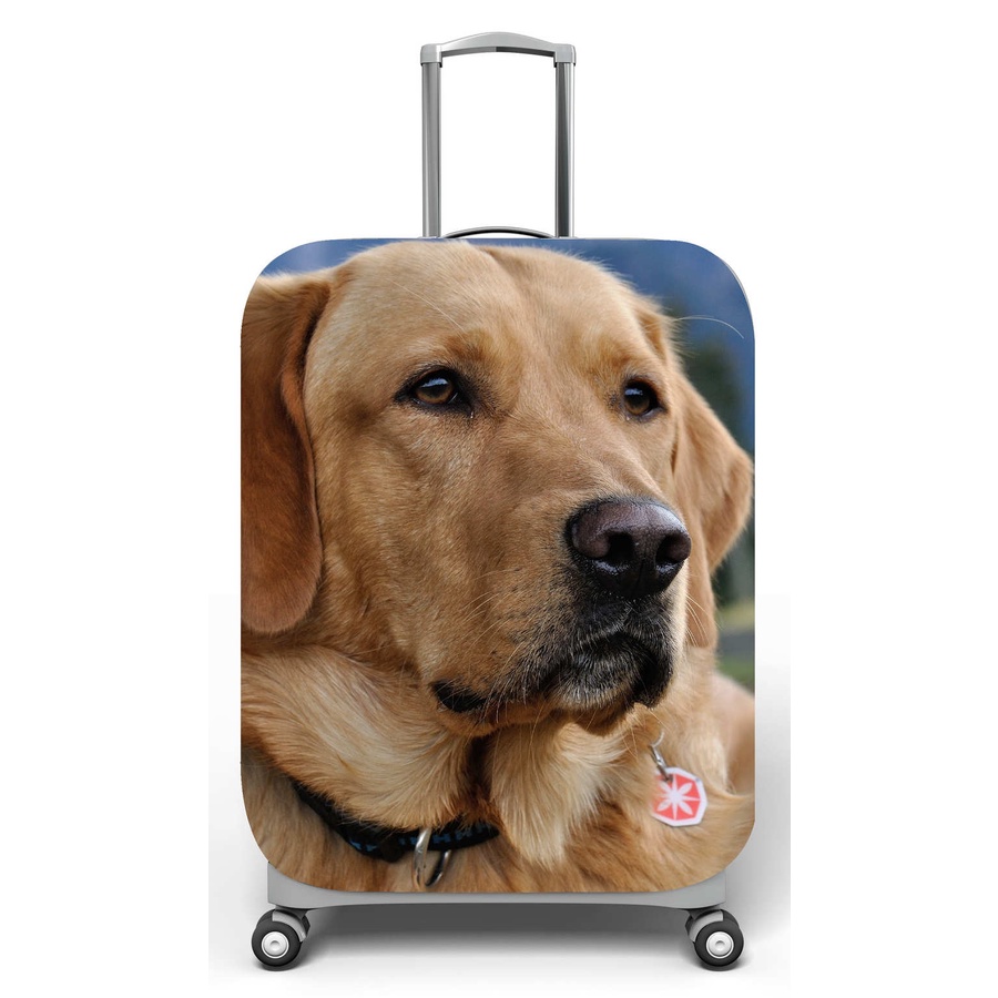 Capa para mala de viagem P, M, G Onboard, medidas max C35x A55 x P23cm Labrador Caramelo