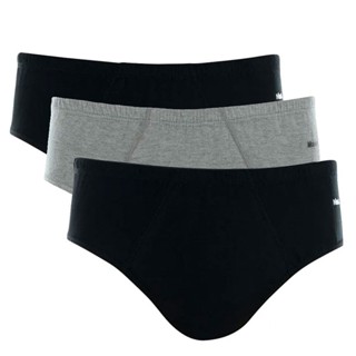Kit com 3 Cuecas Slip Algodão Mash