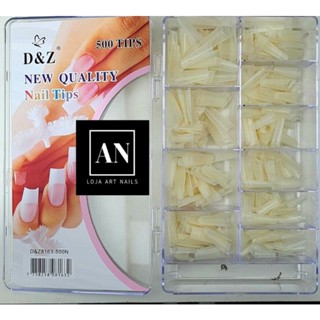 Tip bailarina d&z 500 unidades leitosa natural ou Transparente
