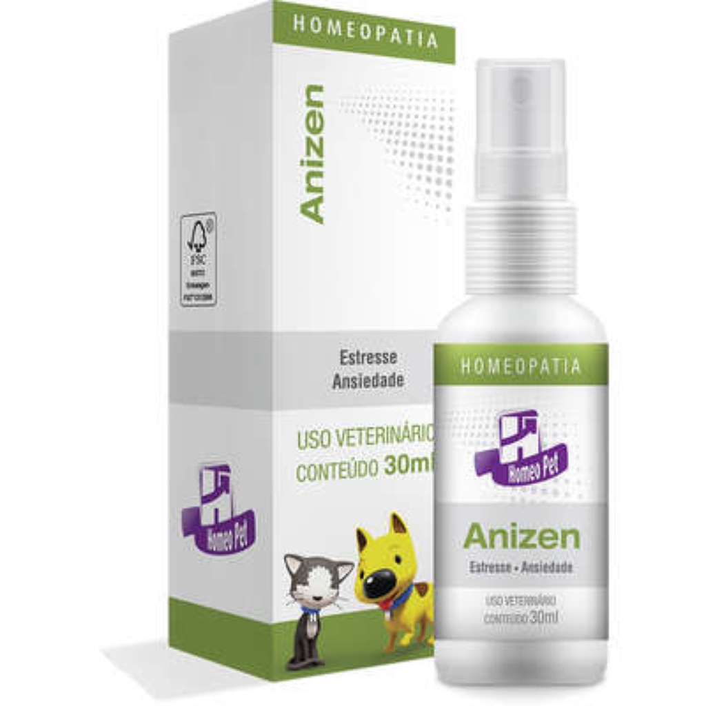 Anizen Anti Estresse E Irritabilidade Cães E Gatos Homeopet em Oferta na Shopee