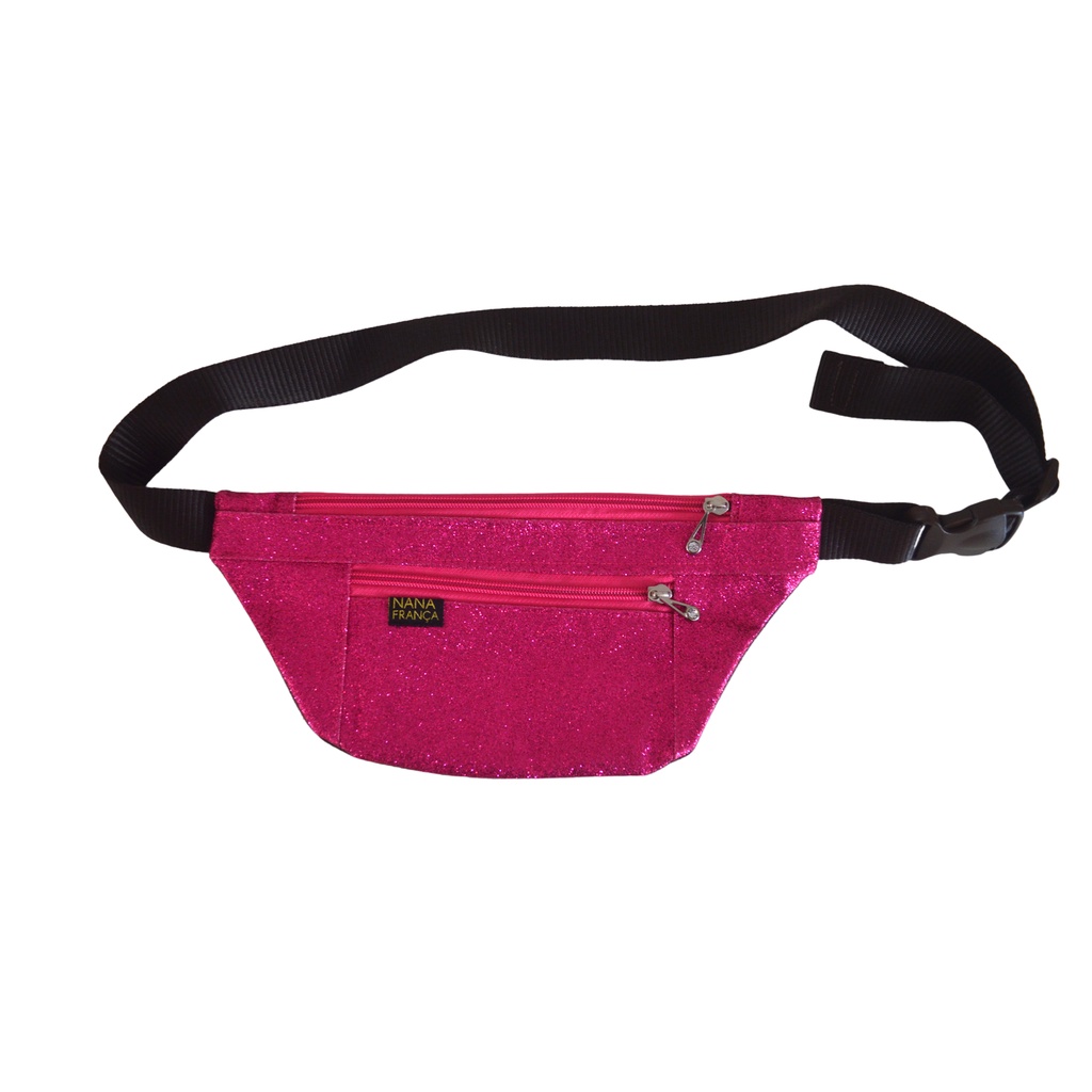 Pochete Cartucheira Slim Glamourosa Preta Nana França Ateliê