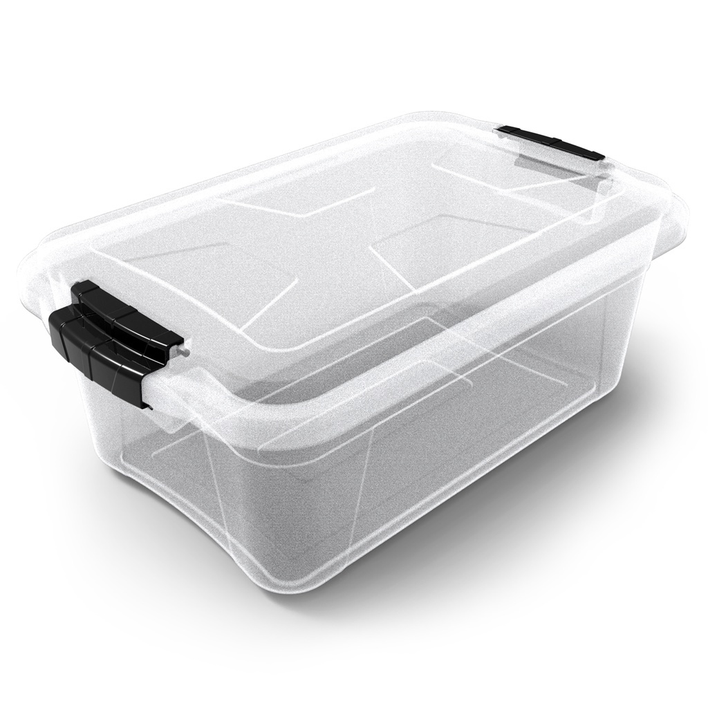 Wham Bam - Scatole Portaoggetti Con Coperchio, 100% Riciclate, Super Resistenti, Resistenti Agli Urti, Riutilizzabili, 16 Litri, 38,5 X 29 X 21,5 Cm, 1 Scatola, Colore: Nero - Foto 7