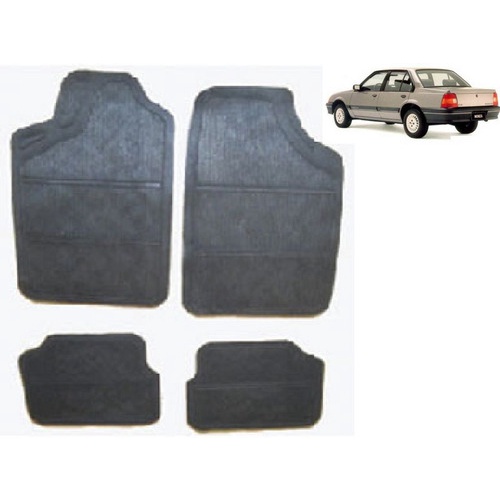 Jg. Tapete Borracha Gm Monza/kadett/ipanema Preto (4pç) Daud
