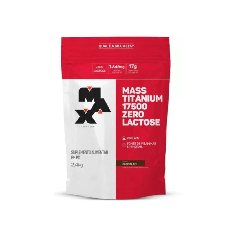 Hipercalórico Mass Titanium 17500 Zero Lactose 2,4kg - Max