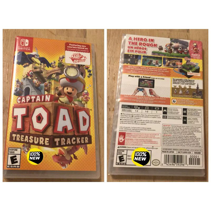 Captain Toad Treasure Tracker Nintendo Switch Jogos Mídia Física Novo (Com Idioma Em Inglês)