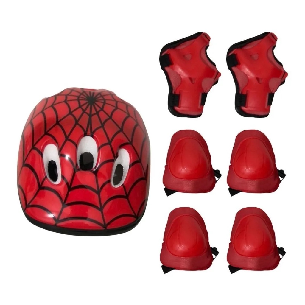 Kit Capacete Joelheira Cotoveleira Bike Skate Patins em Oferta na Shopee