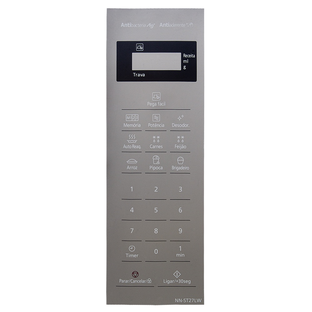 Teclado Membrana para Forno PANASONIC NN-ST27LW - Espelhada