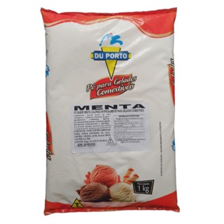 Saborizante em Pó MENTA Para Sorvetes Picolé e Comestíveis - Du Porto 1Kg