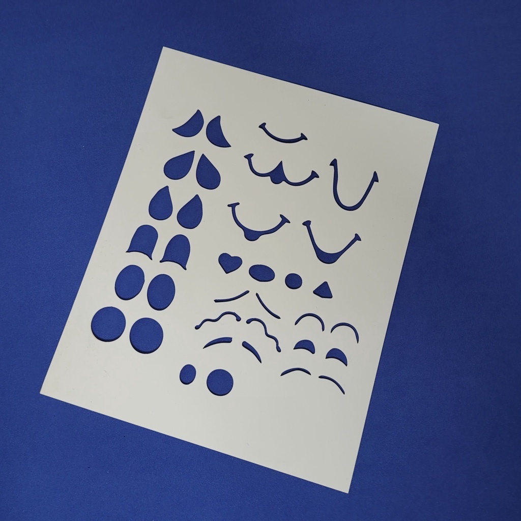 Stencil para Pintura Gabaritos Rostos 20x25cm em Oferta na Shopee