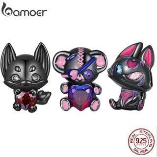 Bamoer 925 Silver Bead Fox E Pingente De Urso Acessórios De Moda Para em Oferta na Shopee