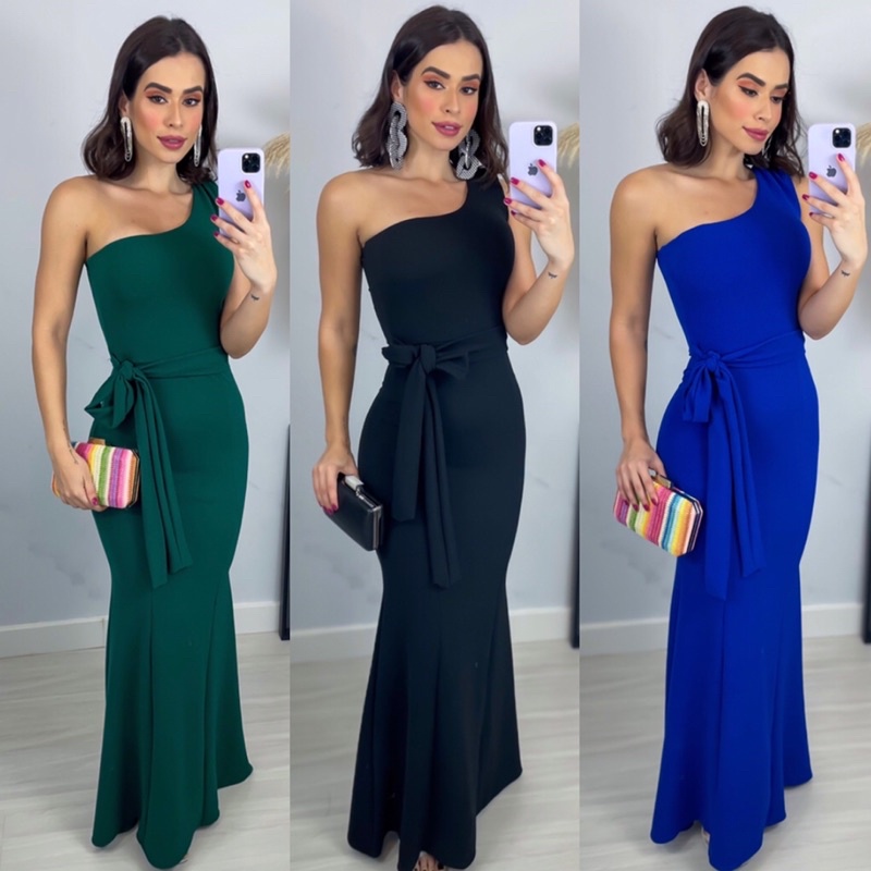 Vestido Longo Social Madrinha Casamento E Formatura Shopee Brasil 6881