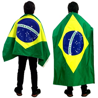 Bandeira do Brasil em Tamanho Grande Com Cores nos Dois Lados Com Ilhós e Confeccionada em Poliéster em Oferta na Shopee