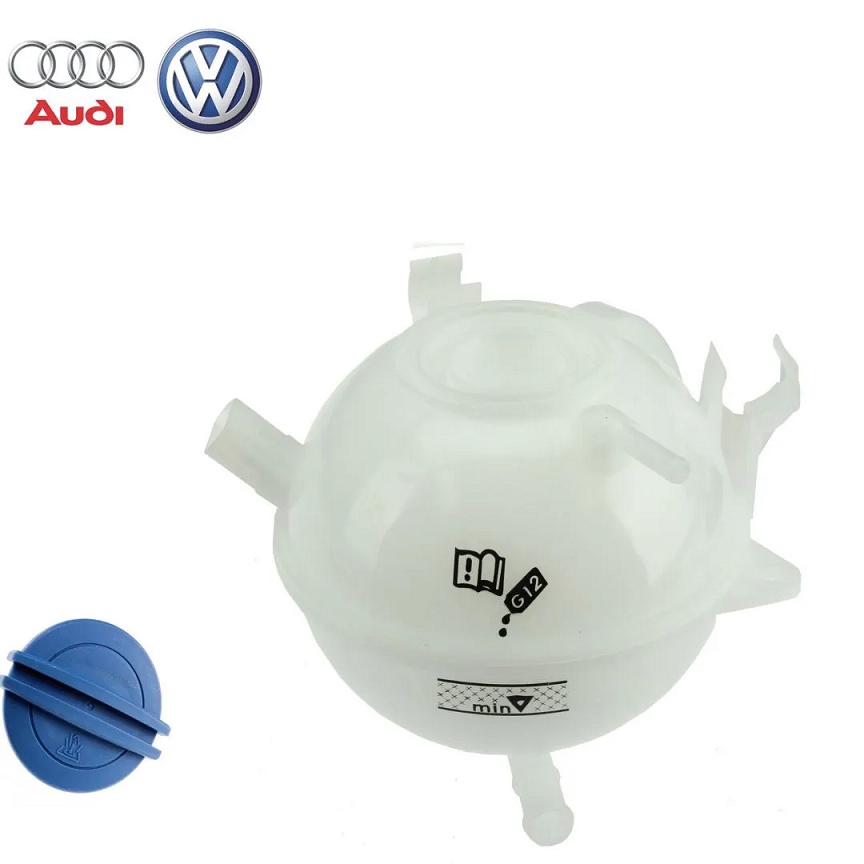 Reservatorio de Agua do Radiador Audi/Vw A3/Q3/S3/TT/CC/Golf/Jetta/Passat/Tiguan 1.4/2.0 16V Tfsi/Tsi/2.5 20V FSI/3.2/3.6 24V FSI 2007 A 2018 1K0121407A/SKU2359