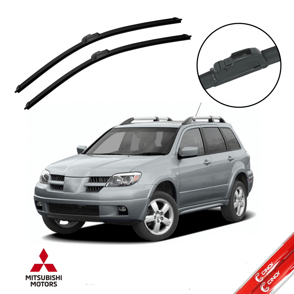 Par Palheta Limpador Parabrisa Dianteiro Mitsubishi Airtrek 2003 2004 2005 2006 A 2008