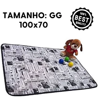 1 Tapete Higiênico Lavável pet Premium - Jornal 100x70