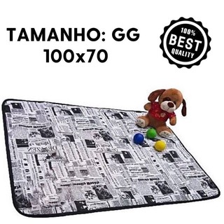 1 Tapete Higiênico Lavável pet Premium - Jornal 100x70