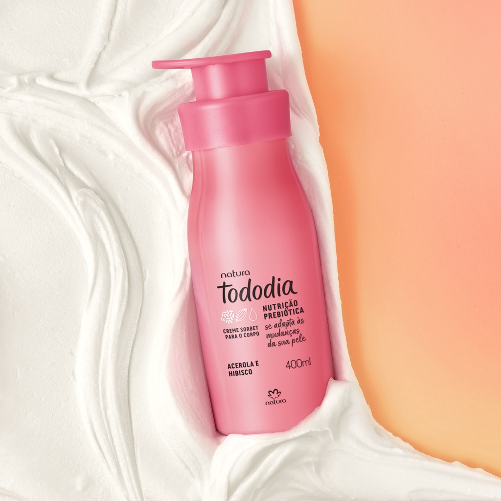 Hidratante Sorbet Para o Corpo Acerola e Hibisco Natura Tododia 400 ml ...